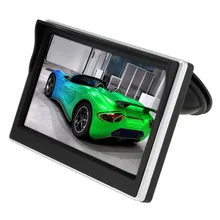 5.0 дюймов автомобиля Мониторы TFT ЖК-дисплей 800*480 цифровой Цвет Экран 2 способ видео Вход для заднего вида обратный Камера DVD VCD DC 12 В