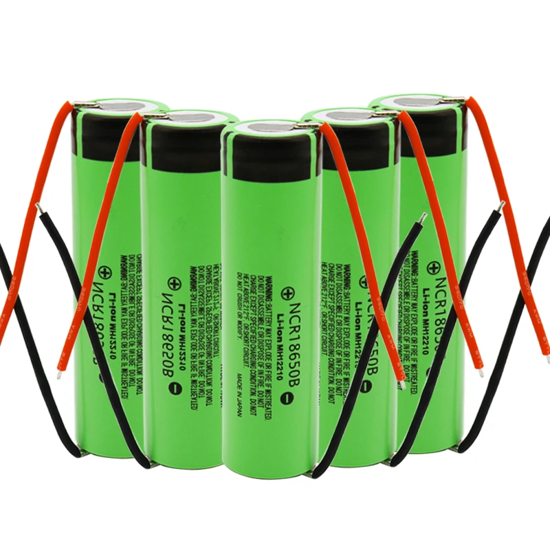 1-20 шт Оригинальная Высокая емкость NCR18650B 3,7 V 3400mAh 18650 перезаряжаемая литиевая батарея для батареи+ DIY Linie