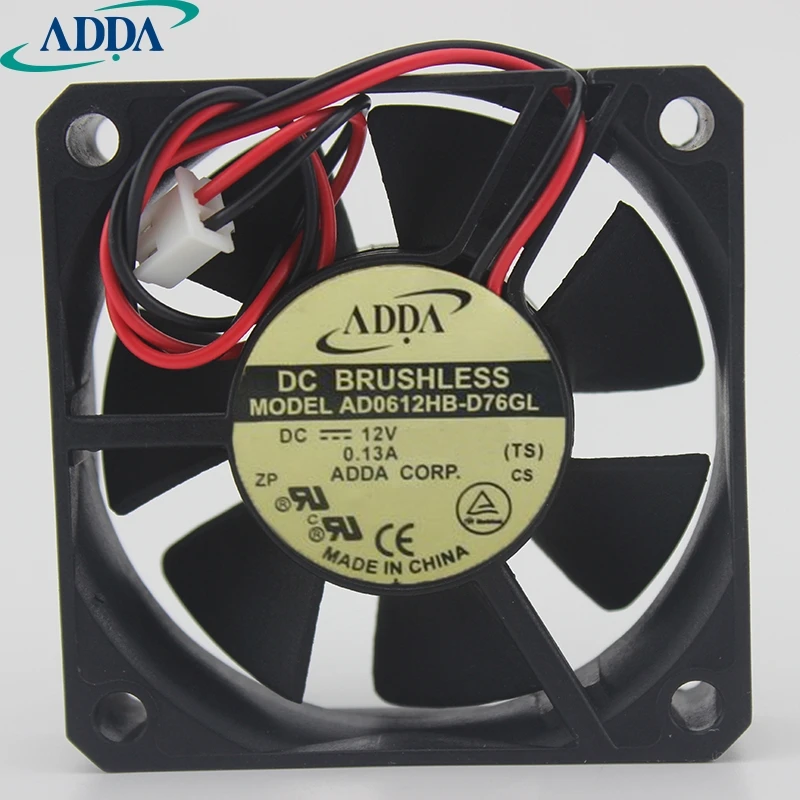2pcs AD0612HB-D76GL DC12V  60*60*15mm 60mm  6CM DC brushless cooling fan