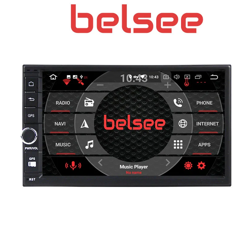 Belsee лучший двойной Din головное устройство для Android 9,0 Авто Стерео 4 Гб Ram 2 Din " Универсальная автомобильная радио gps навигационная система