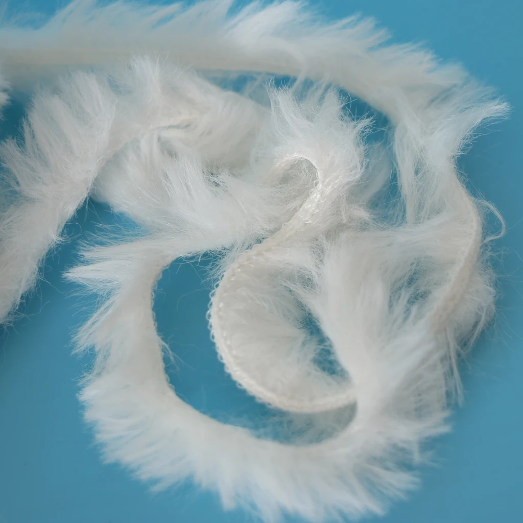 32 Meters Soft Polyester Fluffy Faux Fur Yarn Eyelash for Crocheting Knitting