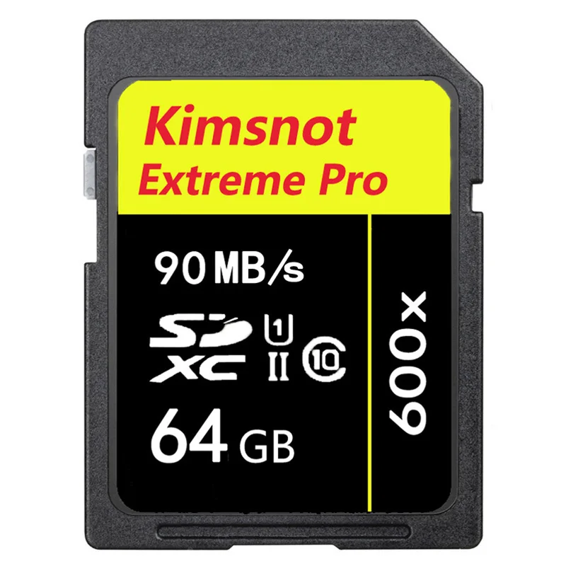 Карта памяти Kimsnot 600x32 ГБ SDHC класс 10 sd карта 16 Гб 64 128 256 SDXC высокоскоростная 90 МБ/с./с
