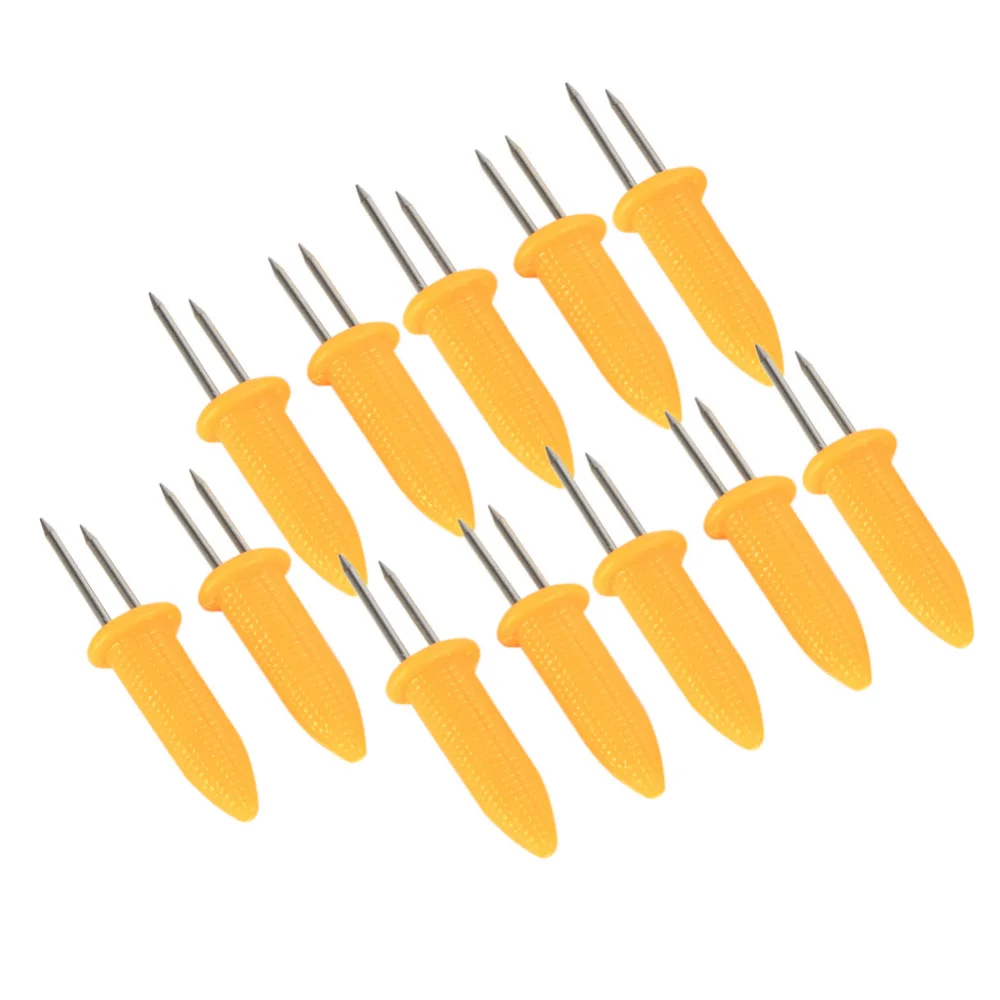 Buy 12 PCS Stainless Steel Corn Holders Skewers Prongs