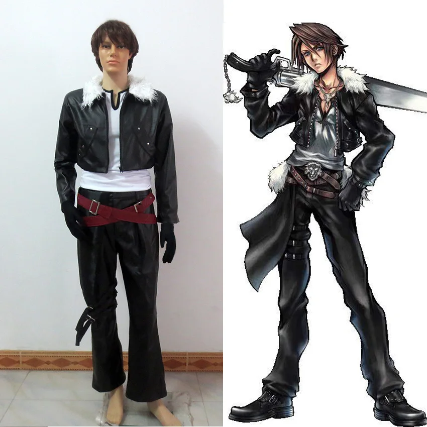 Игра аниме Final Fantasy Squall Leonhart Косплей Костюм на заказ