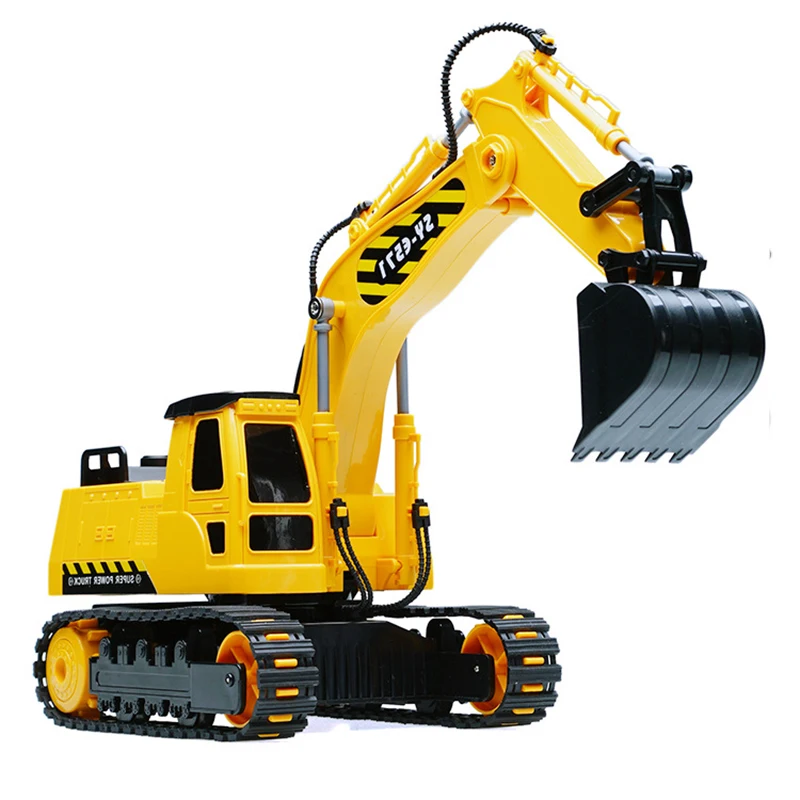 

High Quality Simulation Engineering car RC excavator toys Children Boys Birthday Xmas gifts RC Engineering vehicle series truck