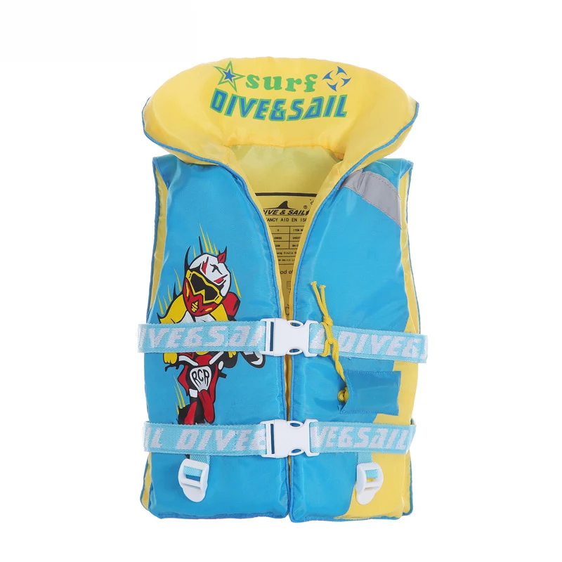 Спасательные жилеты для детей, водонепроницаемая куртка спортивная детская Спасательная куртка, жилет для обучения плаванию, подводному плаванию, жилет для детей - Цвет: Синий