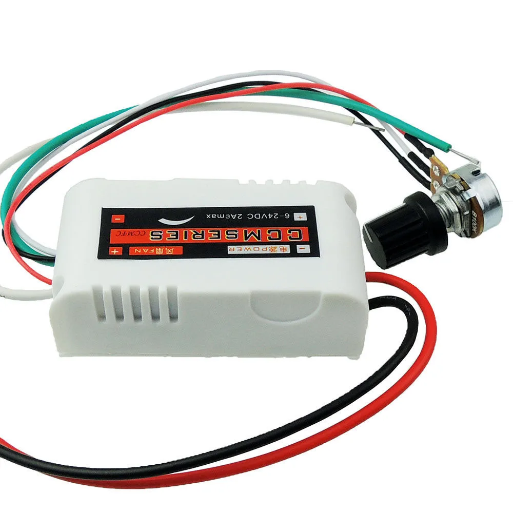 

5V 12V 24V 2A Professional DC Motor Speed Switch Controller For brushless brush Fan used for blowing machine fan for air-blower