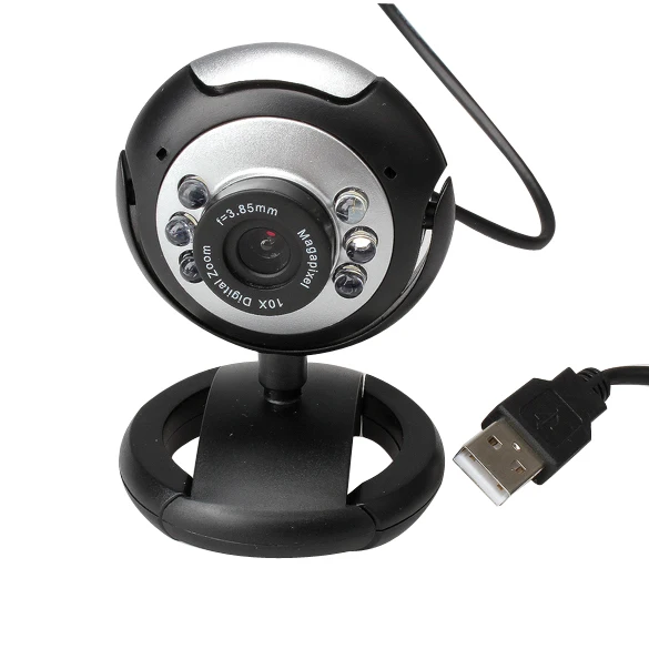 

New 8.0 Mega 30 M USB 6 LED Webcam Web Cam Camera Laptop Computer With Mic