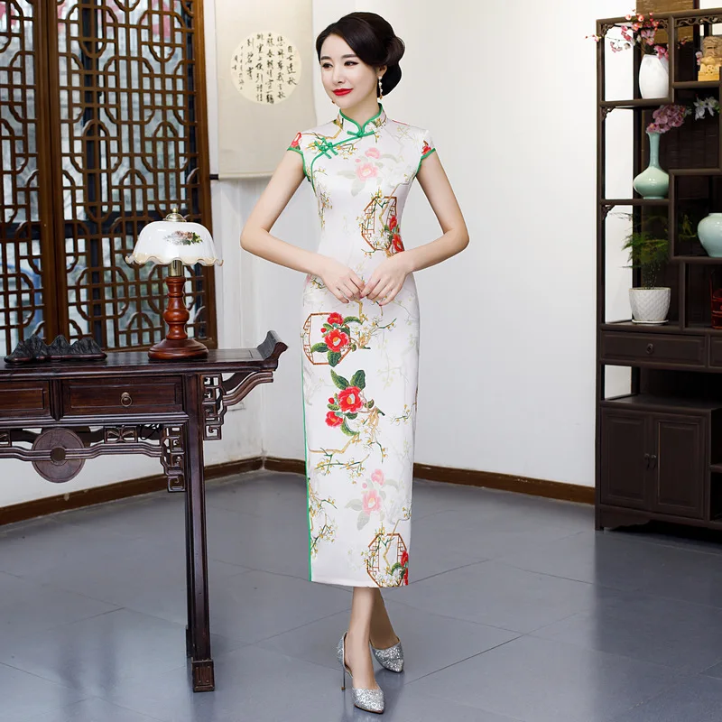 

Hot Women Chinese Traditional Dress Red Bridal Wedding Dress Clothes Chinese National Long Qipao Cheongsam Party Dress Plus 5XL