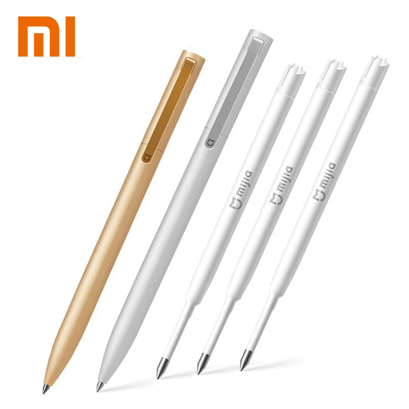 Xiaomi Mijia металлическая ручка PREMEC Sign Pens гладкая швейцарская заправка 0,5 мм ручки для подписи легированные ручки черный Заправка 0,5 мм