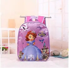 Hot Girls schoolbag niños encantadores mochila princesa Sofia Lindo Marca de dibujos animados Niño Infantil chicos spiderman mochilas