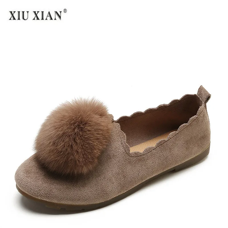 

2018 Autumn Flat Shoes Women Ladies Shoes Women Shoe Designer Shoe Woman Luxury 2018 Woman Flat Ladies Winter Casual Flock