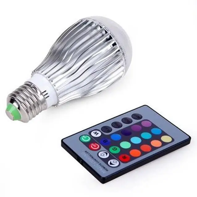 

RGB LED lamps 5W 9W E27/E14/B22 RGB Bulb 16 Color Change 85-265V for Home Party Decoration With IR Remote controller lighting