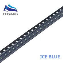 100 шт. 1005 0402 голубой 0,01 Вт супер яркий SMD СВЕТОДИОДНЫЙ индикатор smd 0402 светодиодный прозрачный синий 0402 диоды