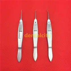 Stern-Castroviejo Крепежные щипцы прямой/левый/правый 1x2 зубы, 0,5 мм с замком офтальмологические хирургические инструменты