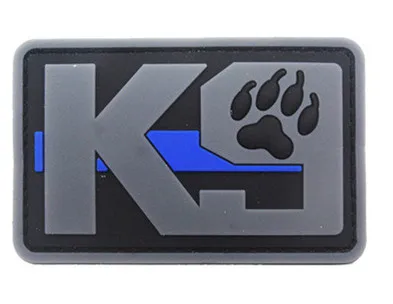 3D PVC K9 Patch DOG Military Morale Patch Tactical Emblem Badges Hook Back Rubber Patches For Clothing Backpack Bags - Цвет: as picture2