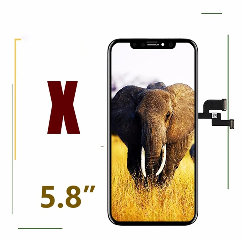 

1:1 OEM Oled For iPhone X Display With Touch Screen Digitizer LCD Assembly Good Working New For iPhone X