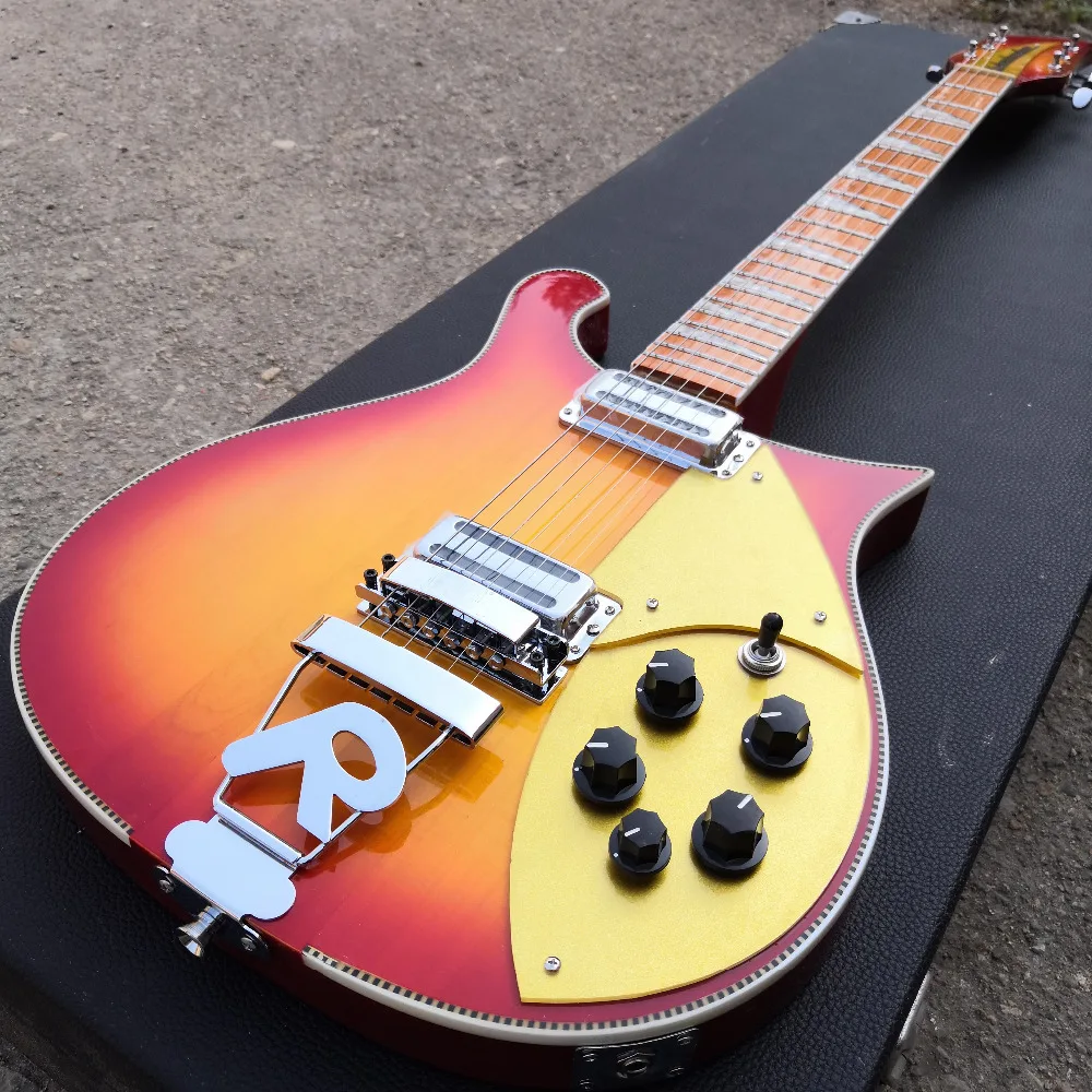 

6/12 string R- 660 Electric Guitar,rosewood fingerboard has the gloss of varnish on it free shipping