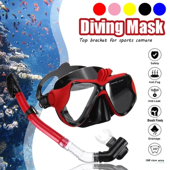 

Popular SGODDE Professional Underwater Camera Diving Mask Dive Snorkel Swimming Goggles for GoPro Sports Camera Strap
