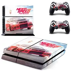 Need for speed наклейка для PS4 наклейка для sony playstation 4 консоли и 2 контроллера шкуры PS4 наклейка s виниловый аксессуар