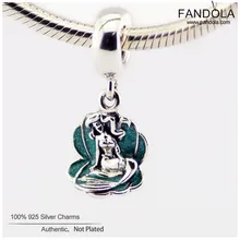 DIY бусины подходят для Pandora Браслеты Ариэль в подвеска в виде ракушки стерлингового серебра-ювелирные изделия