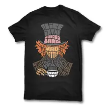 

Custom T Shirts Cheap Men'S Mad Hatter T-Shirt Alice In Wonderland Short Graphic O-Neck Tees