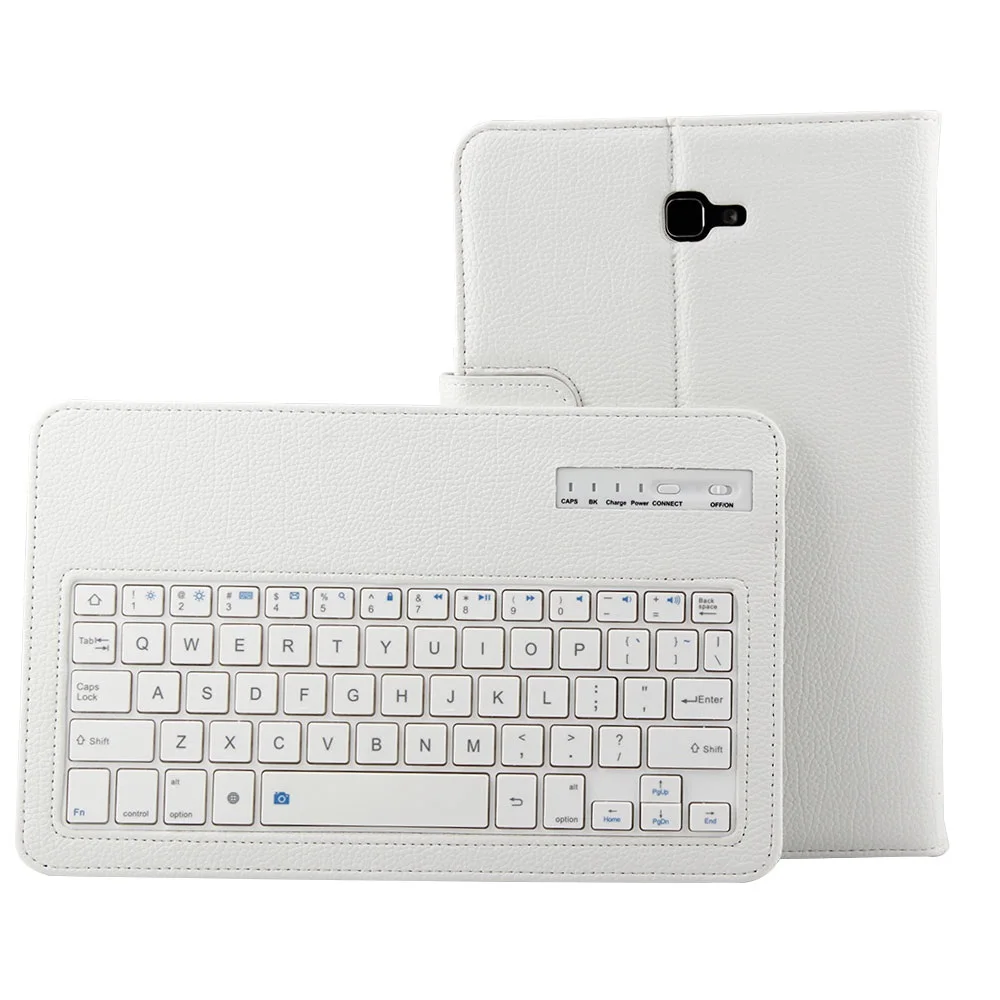  PU Leather Case with Bluetooth Keyboard Cover for Samsung Galaxy Tab A A6 10.1 2016 T585 T580 T580N