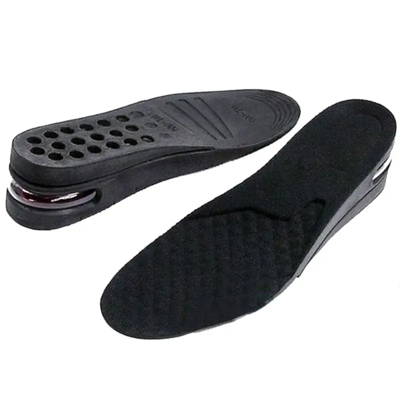 1 Pairs font b Men b font Air Cushion PU Adjustable height increase insole font b