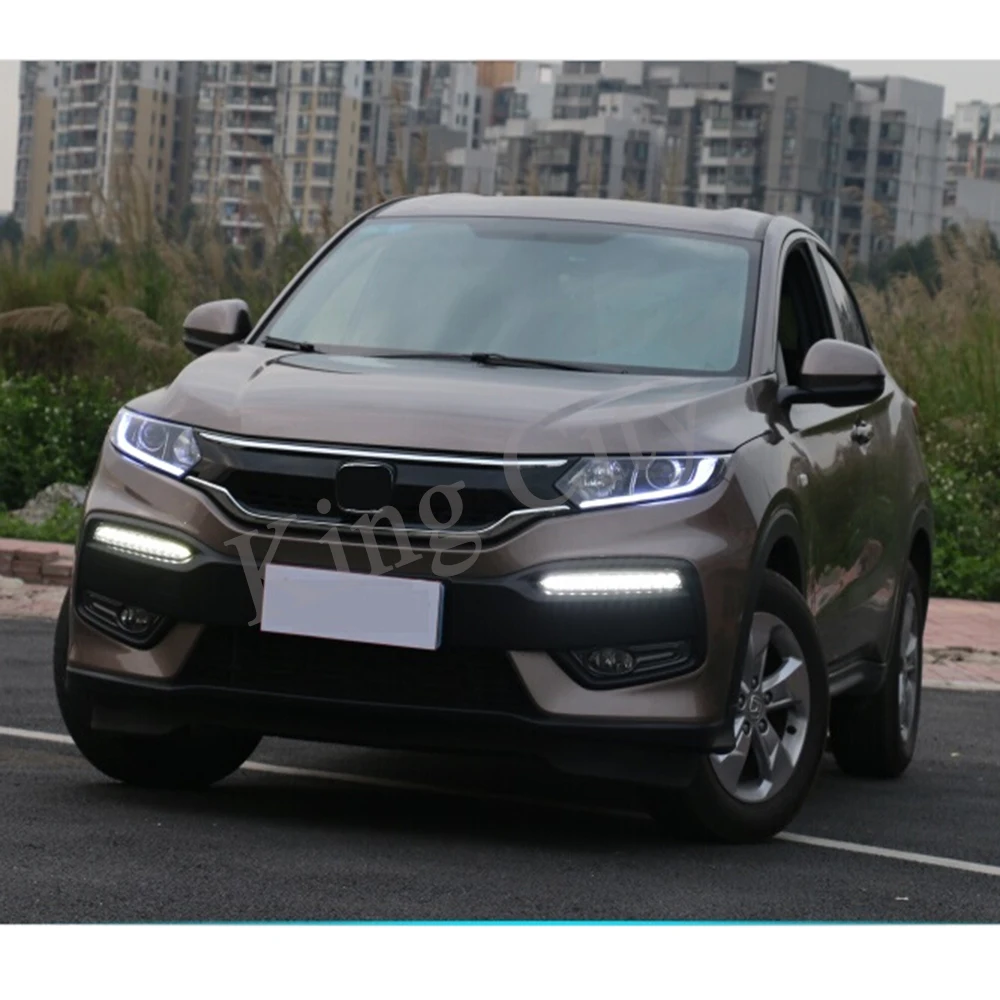 CAPQX 1 пара для Honda XRV XR V HRV 2015 2017 светодиодный дневный ходовой светильник DRL Дневной