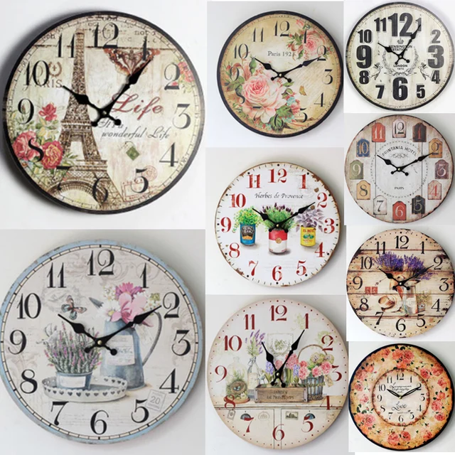 Antique Vintage Rustic Wood Wall Clock On The For Home Decor Antique Vintage Rustic Wood Wall Clock On The For Home Decor Large Diffe