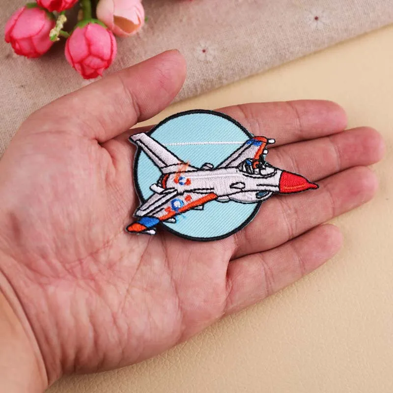 

computer embroidery chapter personality DIY aircraft flower snake clothes decoration patch stickers