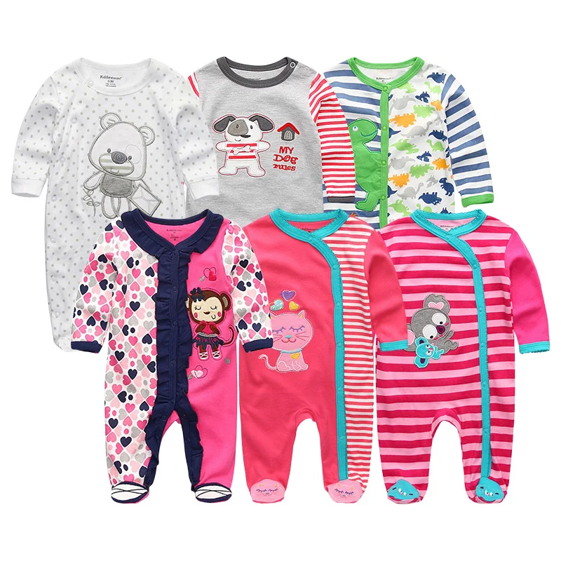 Г. 6 шт./лот, комплект одежды для новорожденных, унисекс, хлопок, для маленьких девочек, комбинезоны, летняя одежда для маленьких мальчиков одежда с длинными рукавами, Roupas de bebe