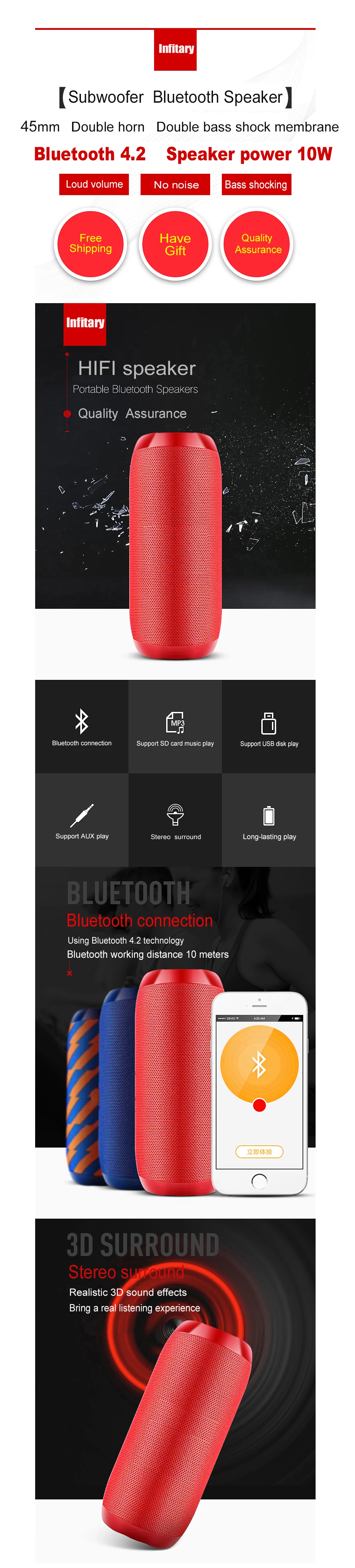 Портативный динамик водонепроницаемый Bluetooth динамик открытый велосипедный сабвуфер бас беспроводной динамик s мини Колонка коробка громкий динамик FM TF