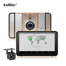 Anfilite 7 дюймов 1024*600 Android грузовик навигации ddr3 512 М, внутренняя память 8 GB с Автомобильная камера заднего вида 1920*1080 P Автомобильный видеорегистратор автомобильного gps-навигатора