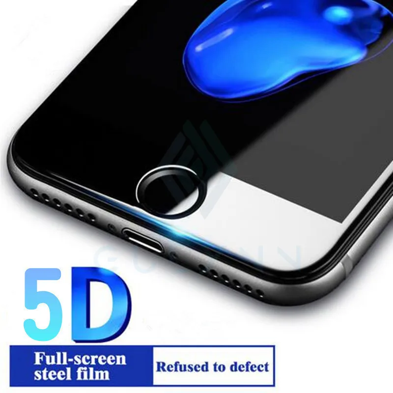 5D Curved for iPhone 6 7 Plus Tempered Glass for iPhone 6s