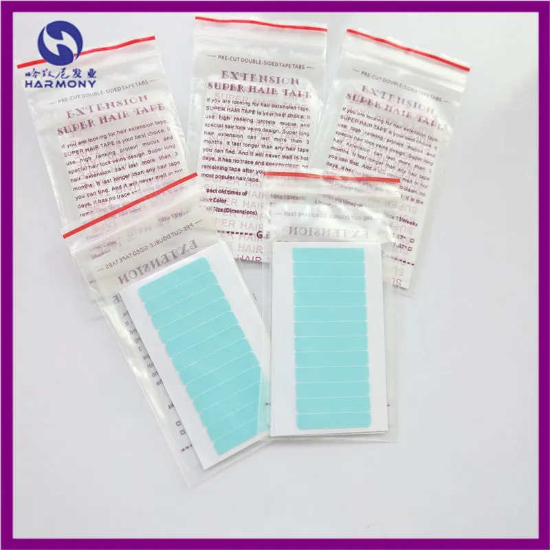Super Hair Tape Adhesive Double Side 0.8x4cm Adhesive Hair Glue For Lace Wig Supertape Water proof Hair Adhesive Tape