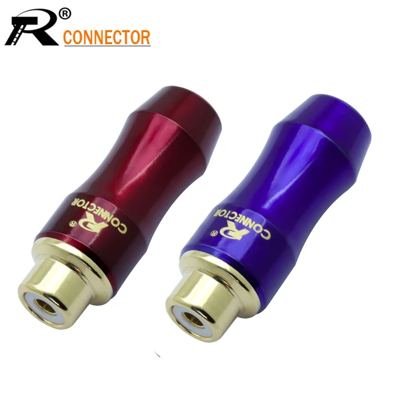 10 шт./лот медный RCA разъем высокого качества 24K позолоченный гнездовой паяльный