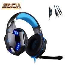 KOTION EACH Earphones gaming headset Headphone For Computer 3.5mm plug wired gaming headset with microphone earphones big pc
