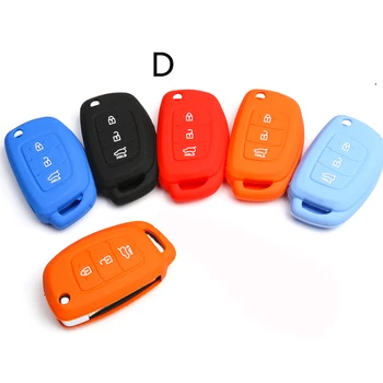 

Dewtreetali 3Buttons Silicone Cover for Hyundai Solaris MISTRA Veloster SR IX35 Accent Elantra i30 Smart Remote Key Case
