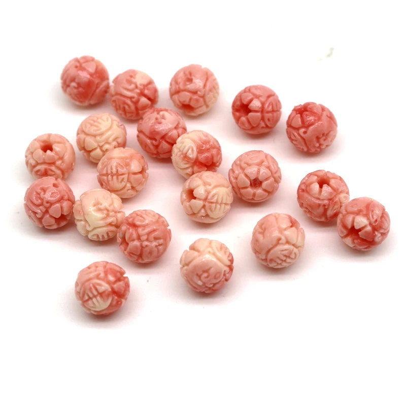 

1pack/13pcs glass beads Czech press glass AB carved pattern metal rainbow beads