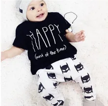 2016 new fashion baby clothing baby girl clothes set short t shirt & long pants 2pcs suit newborn casual baby clothing sets