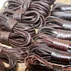 REGELIN 2meter Retro Coffee Cow Leather Strap Findings 2/3/4/5/6/8/10mm Flat/Round Leather Cord String Rope DIY  Bracelet Making ► Photo 2/4