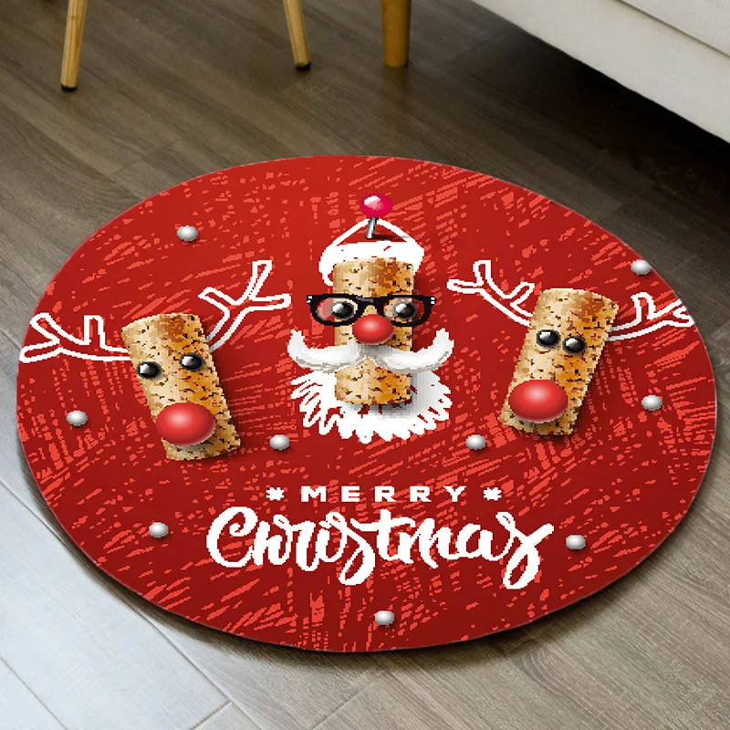 Напольный коврик с надписью &quotMerry Christmas&quot противоскользящий 3D для гостиной