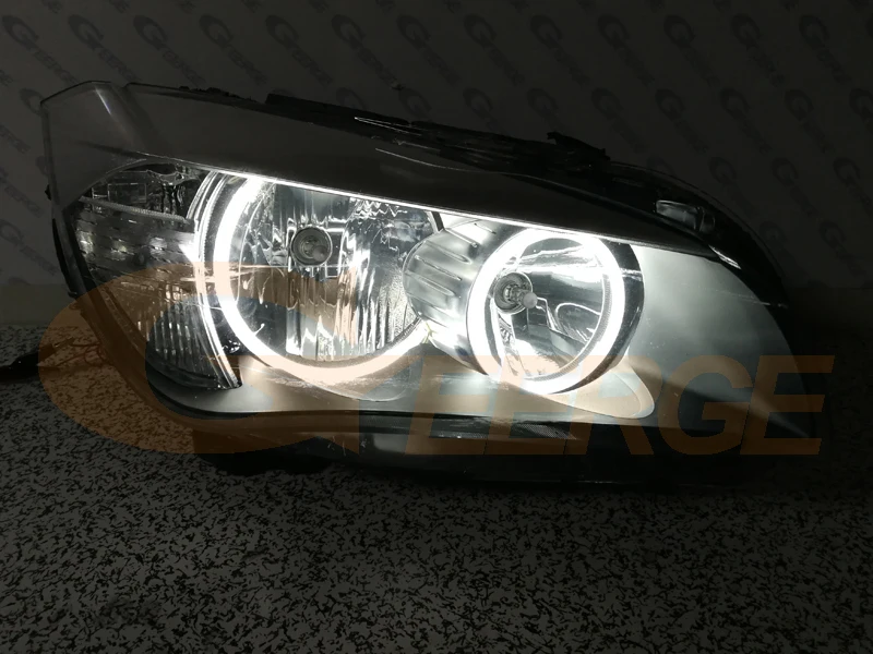 BMW X1 E84 2010-2014 Halogen headlight ccfl angel eyes kit (7)