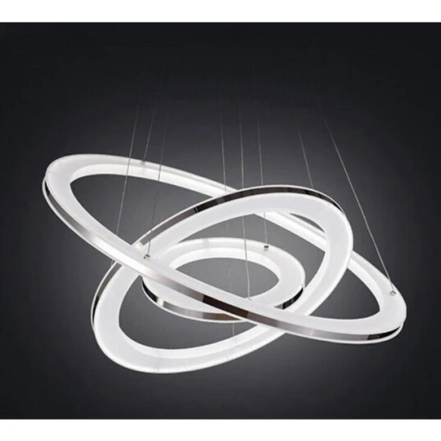 Aliexpress Modern Pendant Light Acrylic Round Ring Hanging Modern Pendant Light Acrylic Round Ring Hanging Led Lights Ceilings Lamps Lighting Fixtures For Loft Living