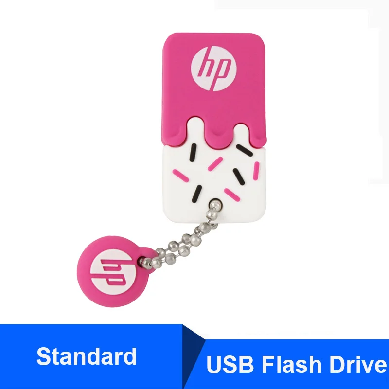 hp USB Flash 64 ГБ 32 ГБ 16 ГБ силиконовая Флешка v178 синий и розовый милая девушка студентов Творческий DJ музыка Memory Stick 32G - Цвет: v178-Pink Standard