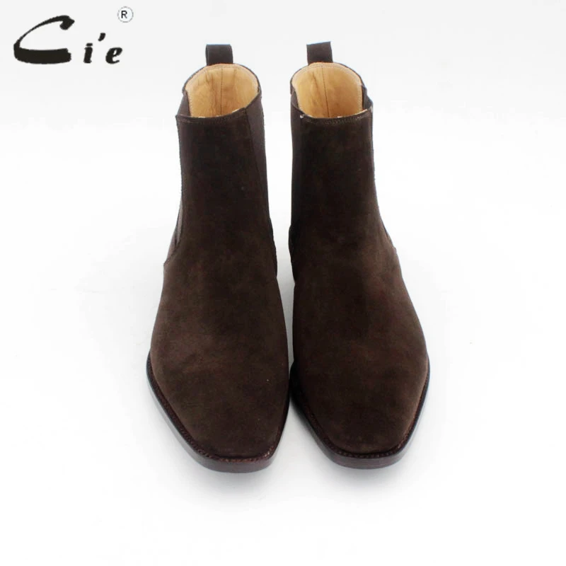 CIE Мужская goodyear welted Chelsea Boot натуральной телячьей кожи нижняя подошва calfsuede верхний ручной работы умножьте цвета загрузки A172