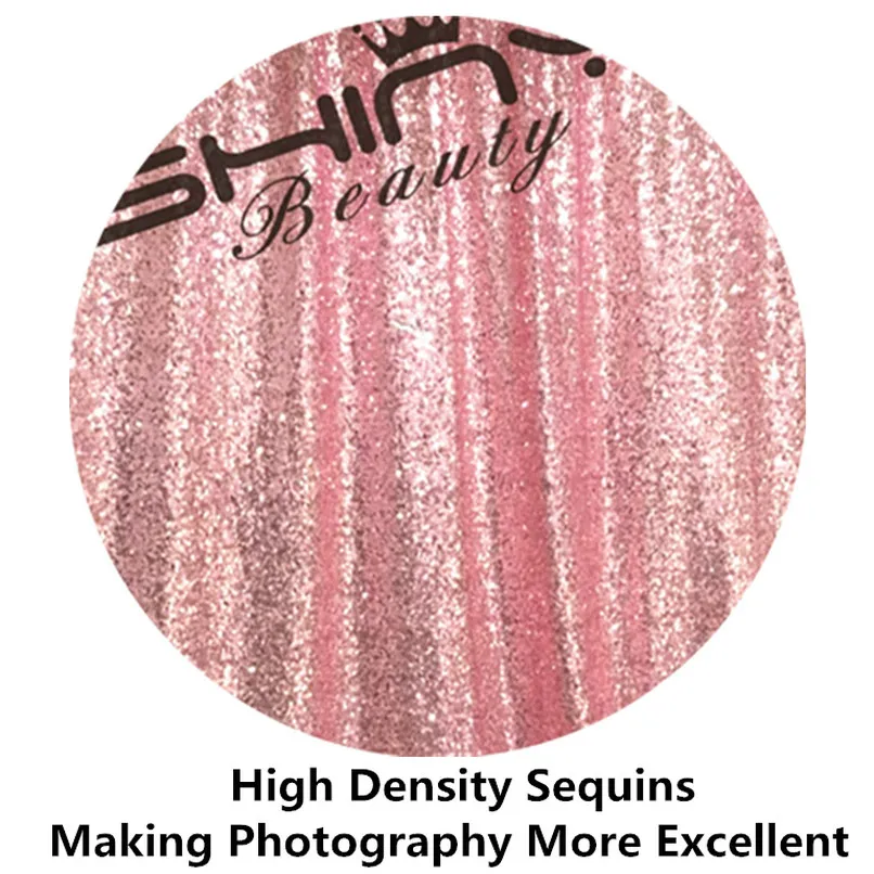ShinyBeauty 132 Inch 330cm скатерть с блестками розовая Золотая для свадебной вечеринки|round