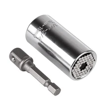 Torque Wrench Head Set Socket Sleeve 7-19mm Power Drill Ratchet Bushing Spanner Key Gator Magic Grip Multi Hand Tools