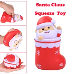 Мягкие игрушки эластичный PU Санта-Клаус супер медленный рост ароматический облегчить стресс игрушка Взрослый Анти-Стресс Забавный
